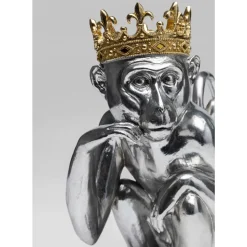 Deko & Geschenkartikel-KARE Design Deko Figur King Lui Silber 35