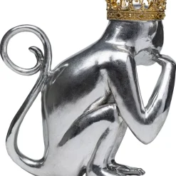 Deko & Geschenkartikel-KARE Design Deko Figur King Lui Silber 35