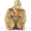 Deko & Geschenkartikel-KARE Design Deko Figur Monkey Gorilla Side Medium Gold