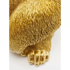 Deko & Geschenkartikel-KARE Design Deko Figur Monkey Gorilla Side Medium Gold
