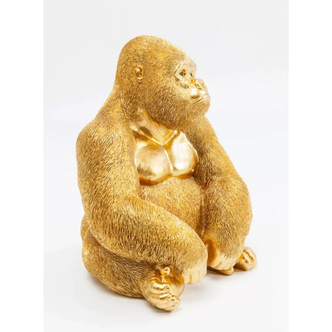 Deko & Geschenkartikel-KARE Design Deko Figur Monkey Gorilla Side Medium Gold