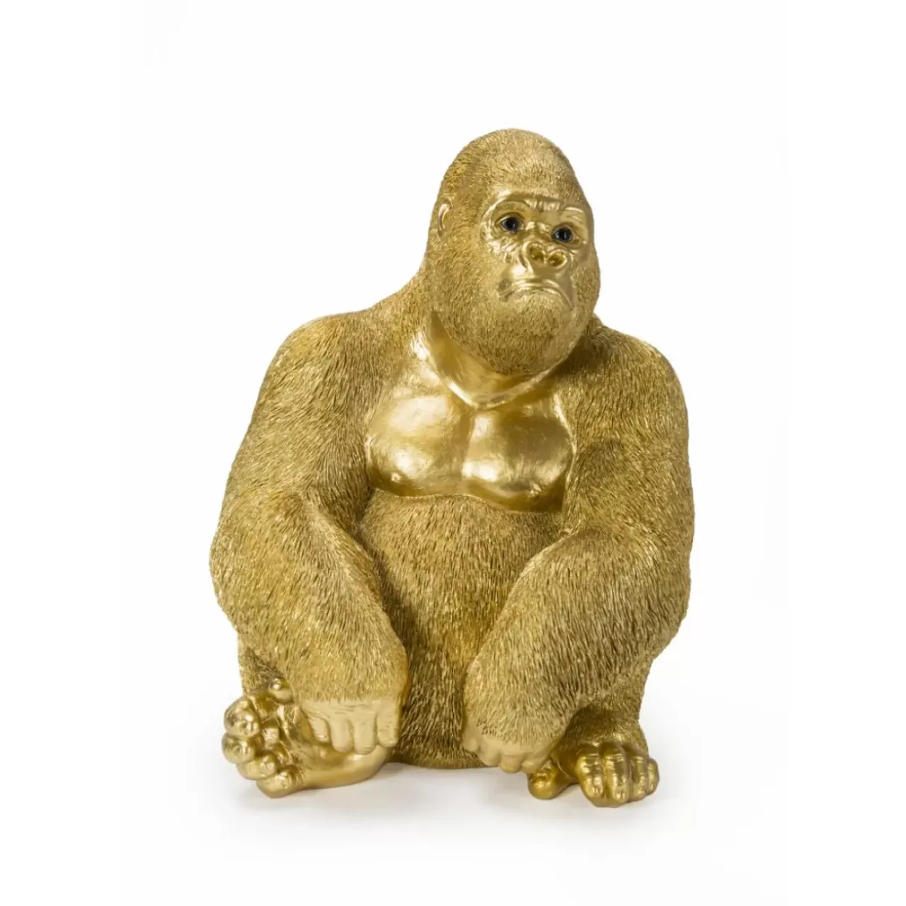 Deko & Geschenkartikel-KARE Design Deko Figur Monkey Gorilla Side Medium Gold