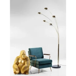 Deko & Geschenkartikel-KARE Design Deko Figur Monkey Gorilla Side Xl Gold