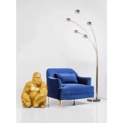 Deko & Geschenkartikel-KARE Design Deko Figur Monkey Gorilla Side Xl Gold
