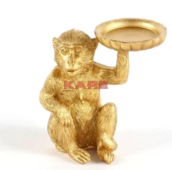 Deko & Geschenkartikel-KARE Design Deko Figur Monkey Tealight Holder 11Cm