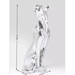 Deko & Geschenkartikel-KARE Design Deko Figur Mosaik Welcome Panther Links Xl