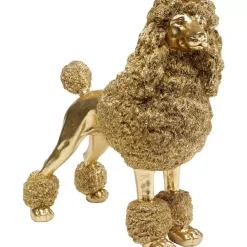 Deko & Geschenkartikel-KARE Design Deko Figur Mrs Poodle Gold 34Cm