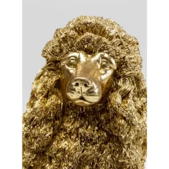 Deko & Geschenkartikel-KARE Design Deko Figur Mrs Poodle Gold 34Cm