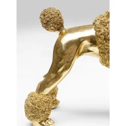 Deko & Geschenkartikel-KARE Design Deko Figur Mrs Poodle Gold 34Cm