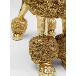 Deko & Geschenkartikel-KARE Design Deko Figur Mrs Poodle Gold 34Cm
