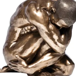 Deko & Geschenkartikel-KARE Design Deko Figur Nude Man Hug Bronze 54Cm