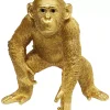 Deko & Geschenkartikel-KARE Design Deko Figur Playing Ape Gold 50