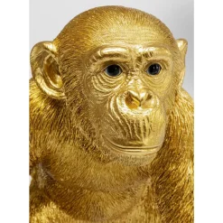 Deko & Geschenkartikel-KARE Design Deko Figur Playing Ape Gold 50