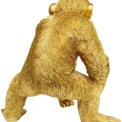 Deko & Geschenkartikel-KARE Design Deko Figur Playing Ape Gold 50