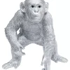 Deko & Geschenkartikel-KARE Design Deko Figur Playing Ape Silber 50