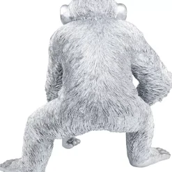 Deko & Geschenkartikel-KARE Design Deko Figur Playing Ape Silber 50