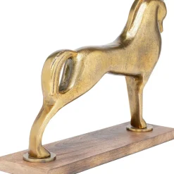 Deko & Geschenkartikel-KARE Design Deko Figur Proud Horse Brass 31Cm
