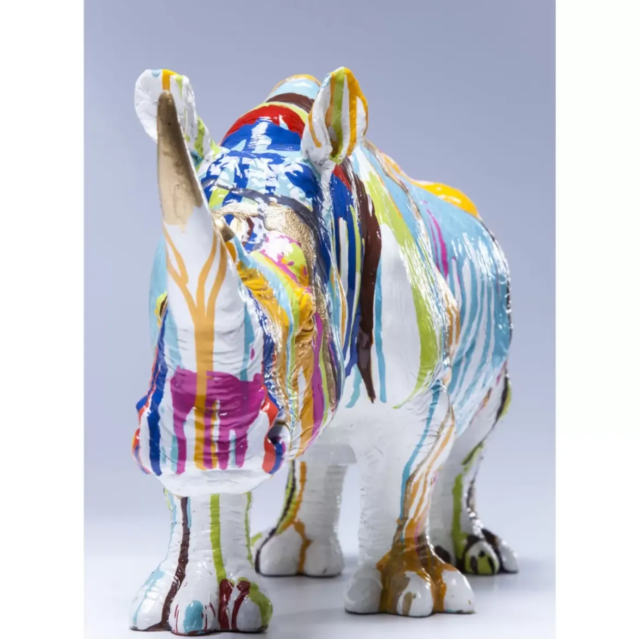 Deko & Geschenkartikel-KARE Design Deko Figur Rhino Colore 26Cm