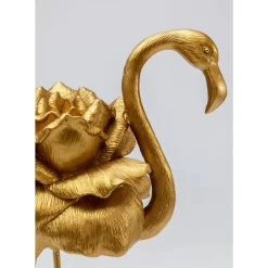 Deko & Geschenkartikel-KARE Design Deko Figur Rose Flamingo Gold 42Cm