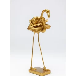 Deko & Geschenkartikel-KARE Design Deko Figur Rose Flamingo Gold 42Cm
