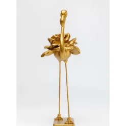Deko & Geschenkartikel-KARE Design Deko Figur Rose Flamingo Gold 63Cm