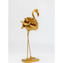 Deko & Geschenkartikel-KARE Design Deko Figur Rose Flamingo Gold 63Cm