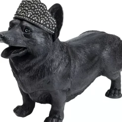 Deko & Geschenkartikel-KARE Design Deko Figur Royal Standing Corgi Schwarz