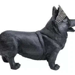 Deko & Geschenkartikel-KARE Design Deko Figur Royal Standing Corgi Schwarz