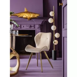 Deko & Geschenkartikel-KARE Design Deko Figur Shark Henry Gold 106Cm