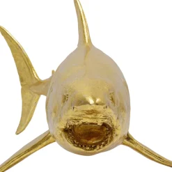 Deko & Geschenkartikel-KARE Design Deko Figur Shark Henry Gold 106Cm