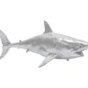 Deko & Geschenkartikel-KARE Design Deko Figur Shark Henry Silber 106Cm