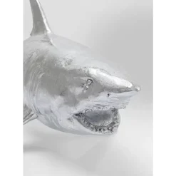 Deko & Geschenkartikel-KARE Design Deko Figur Shark Henry Silber 106Cm