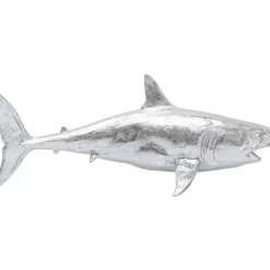 Deko & Geschenkartikel-KARE Design Deko Figur Shark Henry Silber 106Cm