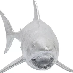 Deko & Geschenkartikel-KARE Design Deko Figur Shark Henry Silber 106Cm
