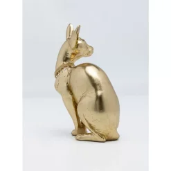 Deko & Geschenkartikel-KARE Design Deko Figur Sitting Cat Audrey Gold 27Cm
