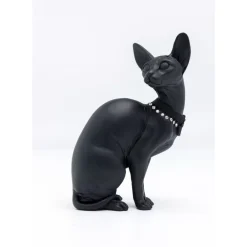 Deko & Geschenkartikel-KARE Design Deko Figur Sitting Cat Audrey Schwarz 27Cm