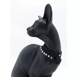 Deko & Geschenkartikel-KARE Design Deko Figur Sitting Cat Audrey Schwarz 27Cm