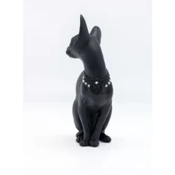Deko & Geschenkartikel-KARE Design Deko Figur Sitting Cat Audrey Schwarz 27Cm