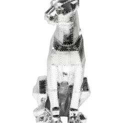 Deko & Geschenkartikel-KARE Design Deko Figur Sitting Cat Rivet Chrome