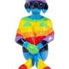 Deko & Geschenkartikel-KARE Design Deko Figur Sitting Dog Rainbow 173