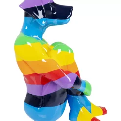 Deko & Geschenkartikel-KARE Design Deko Figur Sitting Dog Rainbow 173