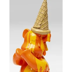 Deko & Geschenkartikel-KARE Design Deko Figur Sitting Gelato Bear Orange 37Cm