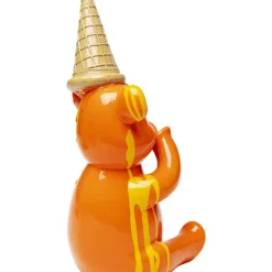Deko & Geschenkartikel-KARE Design Deko Figur Sitting Gelato Bear Orange 37Cm