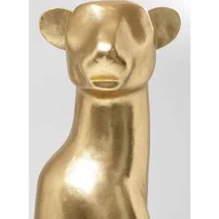 Deko & Geschenkartikel-KARE Design Deko Figur Sitting Leopard Gold 150Cm