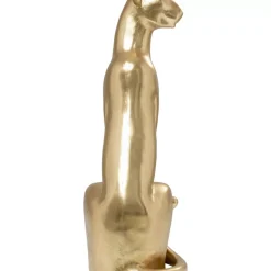 Deko & Geschenkartikel-KARE Design Deko Figur Sitting Leopard Gold 150Cm