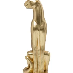 Deko & Geschenkartikel-KARE Design Deko Figur Sitting Leopard Gold 150Cm
