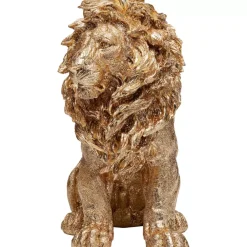 Deko & Geschenkartikel-KARE Design Deko Figur Sitting Lion Gold 42Cm