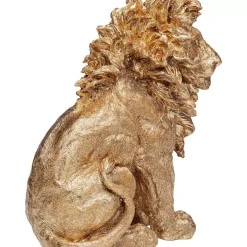 Deko & Geschenkartikel-KARE Design Deko Figur Sitting Lion Gold 42Cm