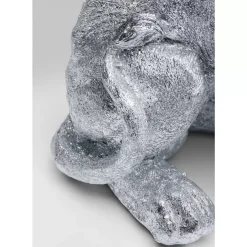 Deko & Geschenkartikel-KARE Design Deko Figur Sitting Lion Silber 42Cm