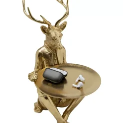 Deko & Geschenkartikel-KARE Design Deko Figur Sitting Waiter Deer 33Cm